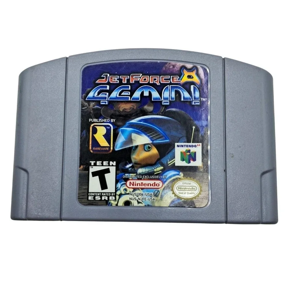 Rareware‎ Jet Force Gemini Nintendo 64 N64 Grey Action Shooter Game Cartridge